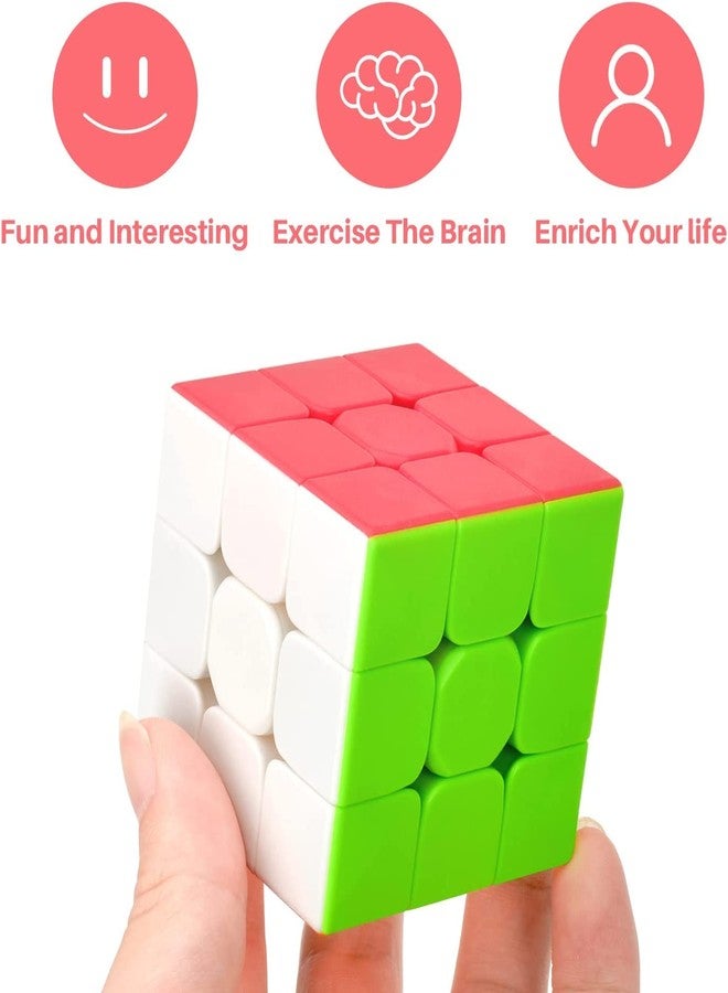 AUTHFORT Speed Cube 3x3 Stickerless, Fast and Smooth 3x3x3 Magic Cube, Christmas Gift for Kids & Adult (Speed Cube 3x3) - Image 5